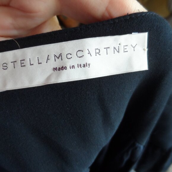 Stella McCartney Black Sheath Dress w/Flounce Hemline Detail Size IT 38 US 2 - Picture 15 of 16